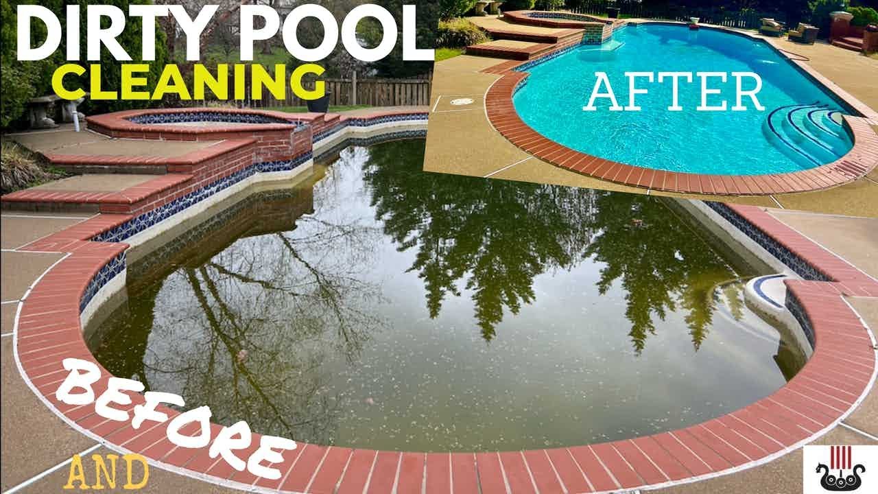 Dirty Pool Cleaning-Before & After